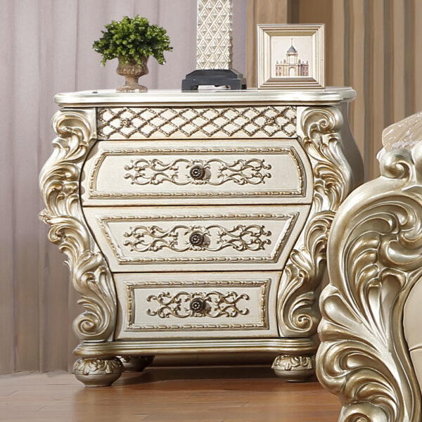 HOM-HD-8011 - 5PC BEDROOM SET BRONZE/CHAMPAGNE - Image 2
