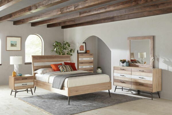 Marlow - 6-drawer Dresser With Mirror - Rough Sawn Multi - Image 7