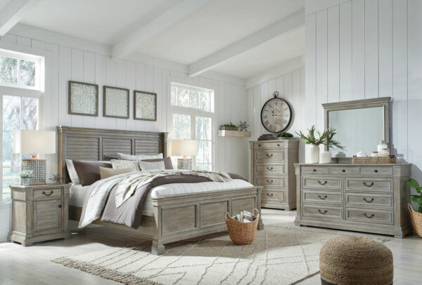 Moreshire - Bisque - Dresser, Mirror - Image 4