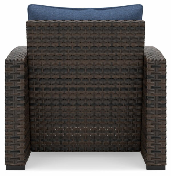 Windglow - Blue / Brown - Lounge Chair With Cushion - Image 8