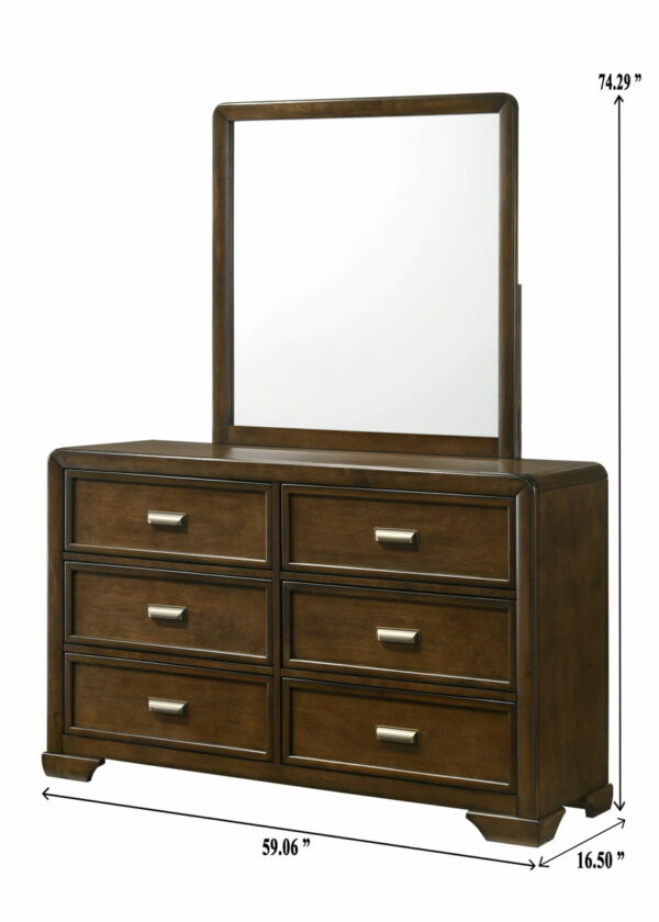 Coffield - Dresser & Mirror - Brown - Image 3