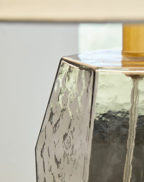 Taylow - Gray - Glass Table Lamp - Image 4