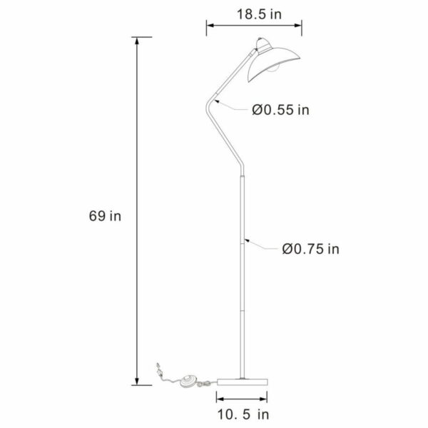 Lucien - Floor Lamp - Black - Image 2