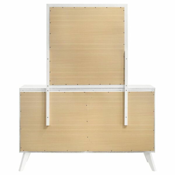 Janelle - 6-drawer Dresser With Mirror - White - Image 3