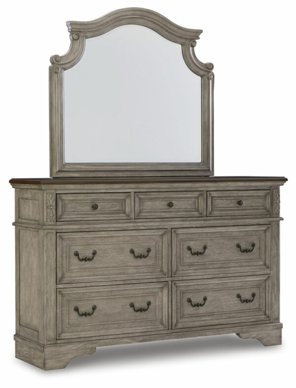 Lodenbay - Antique Gray - Dresser, Mirror - Image 7