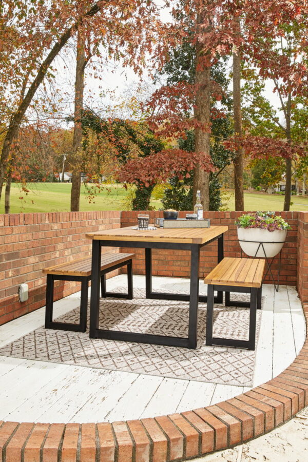 Town - Brown / Black - Dining Table Set (Set of 3) - Image 6