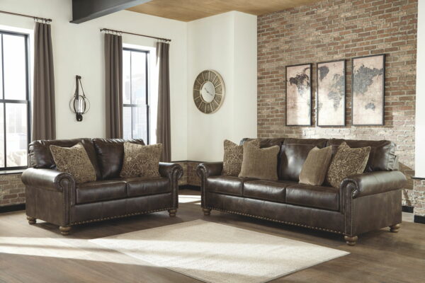 Nicorvo - Coffee - Loveseat - Image 3