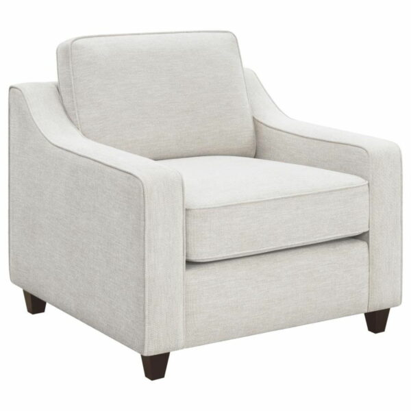 Christine - 3 Piece Cushion Back Living Room Set - Beige - Image 8