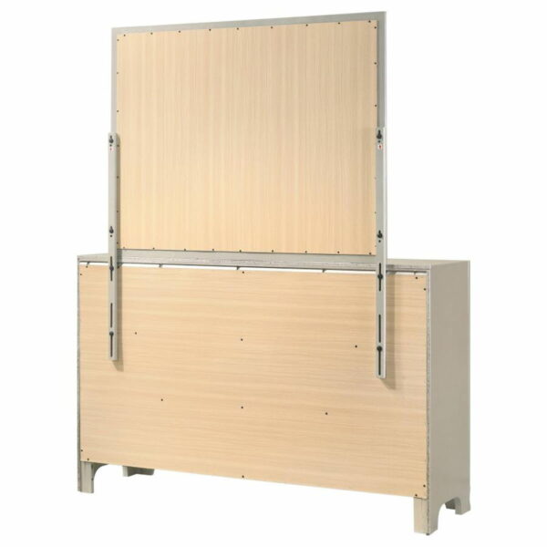 Salford - 7-Drawer Dresser With Mirror - Metallic Sterling - Image 5