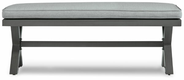 Elite Park - Gray - Bench With Cushion - Image 3