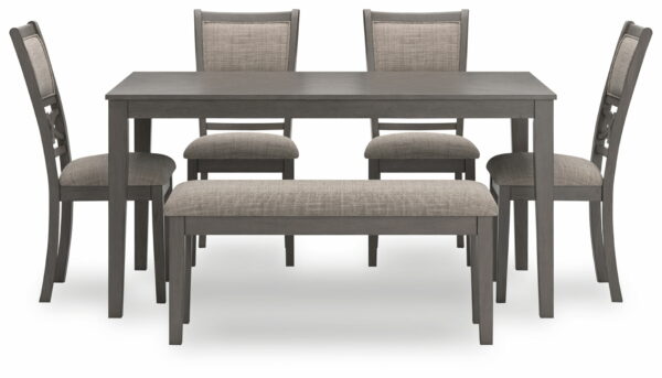 Wrenning - Gray - Dining Room Table Set (Set of 6) - Image 2