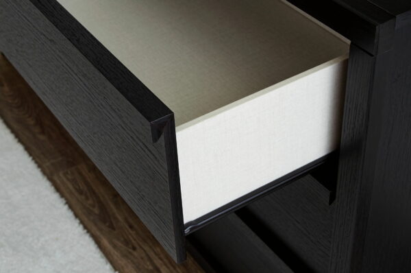 Danziar - Black - Six Drawer Dresser - Image 3