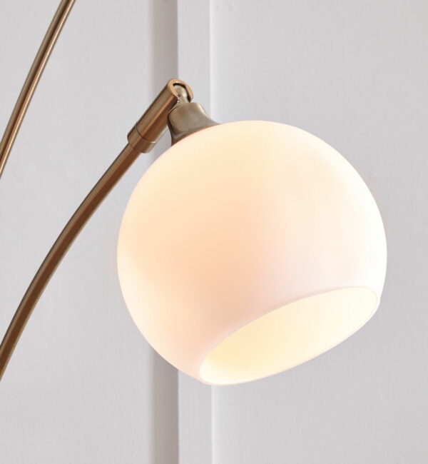 Taliya - Champagne / White - Metal Arc Lamp - Image 4