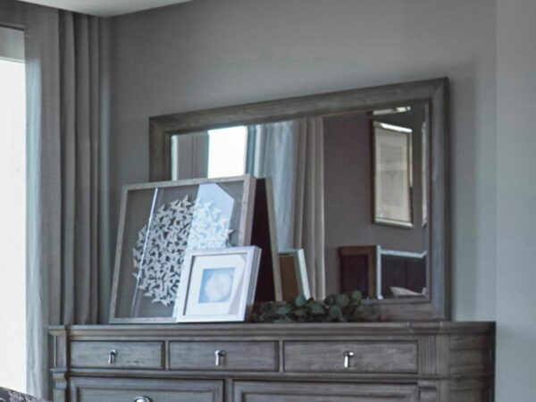 Alderwood - Rectangle Dresser Mirror - French Gray - Image 4