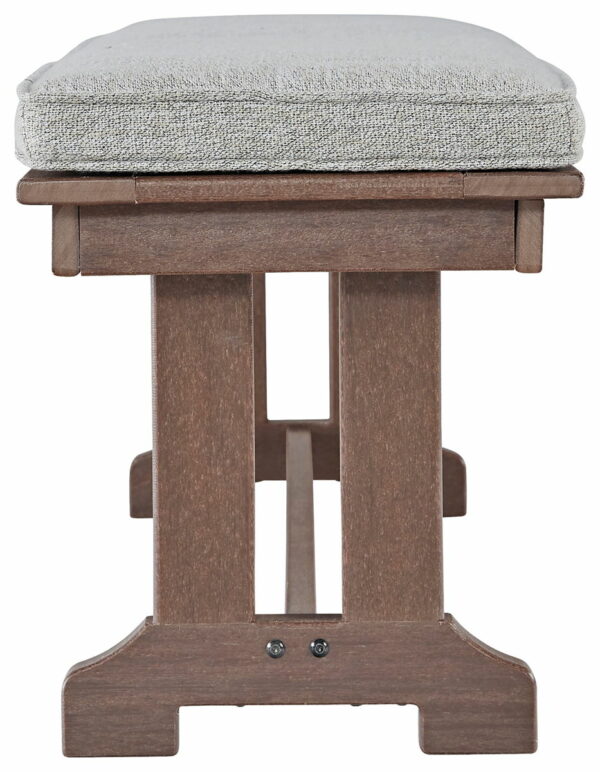Emmeline - Brown - Bench With Cushion - Image 2