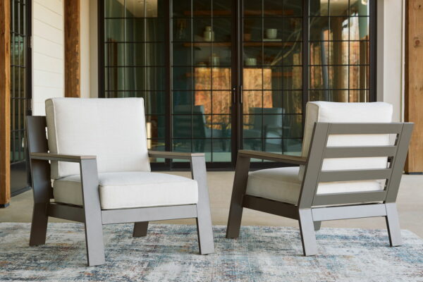 Tropicava - Taupe / White - Lounge Chair W/Cushion - Image 5