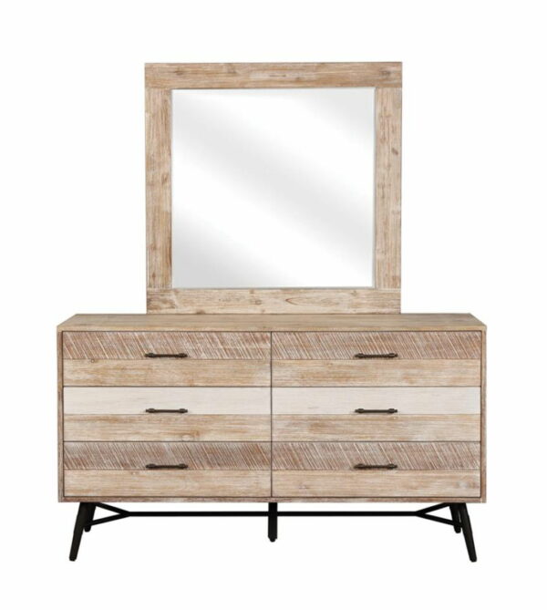 Marlow - Rectangular Dresser Mirror - Rough Sawn Multi - Image 5