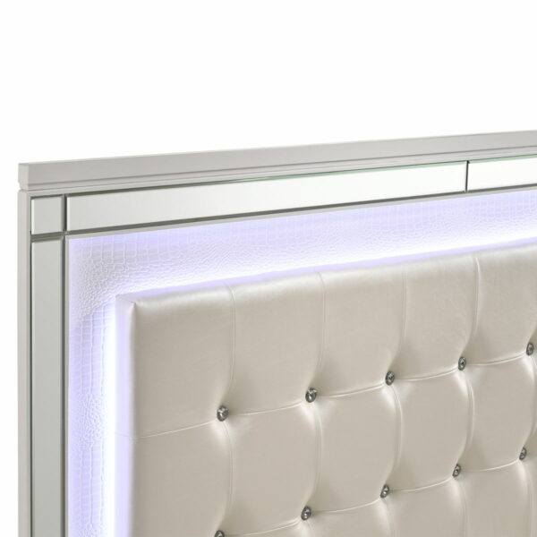 Valentino - 4/6 Full Footboard & Slats - White - Image 7