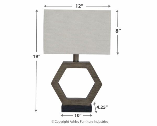 Marilu - Gray Dark - Poly Table Lamp - Image 4