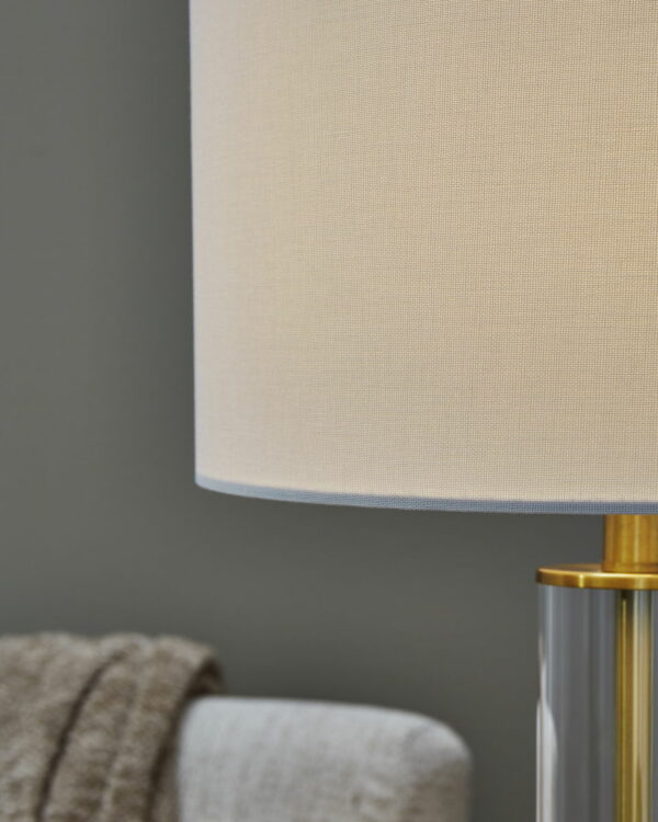 Orenman - Clear / Brass Finish - Glass Table Lamp (Set of 2) - Image 5