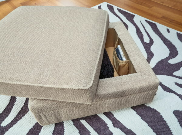 Calnita - Sisal - Ottoman With Storage - Image 4