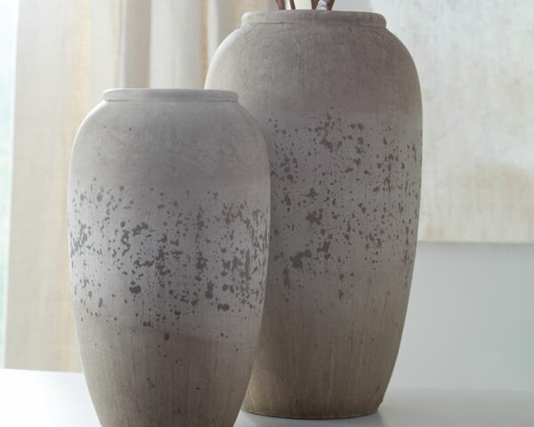 Dimitra - Brown / Cream - Vase Set (Set of 2) - Image 2