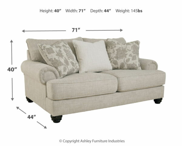 Asanti - Fog - Loveseat - Image 3