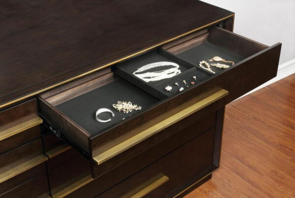 Durango - 8-Drawer Dresser With Mirror - Smoked Peppercorn - Image 6