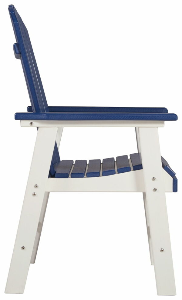 Toretto - Blue / White - Arm Chair (Set of 2) - Image 5