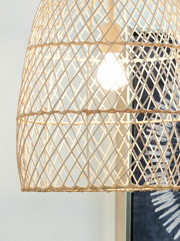 Calett - Beige - Rattan Pendant Light - Image 3