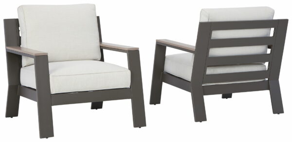 Tropicava - Taupe / White - Lounge Chair W/Cushion - Image 2