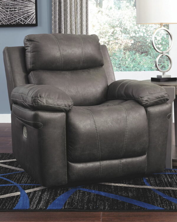 Erlangen - Dark Gray - Pwr Recliner/Adj Headrest - Image 3