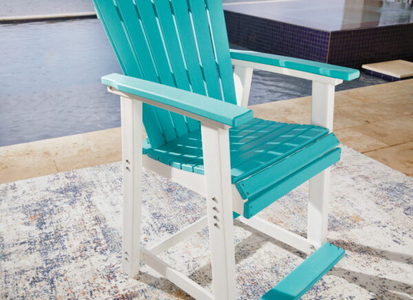 Eisely - Turquoise / White - Barstool (Set of 2) - Image 6