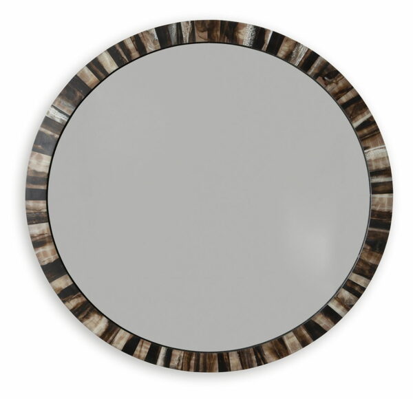 Ellford - Black / Brown / Cream - Accent Mirror - Image 4