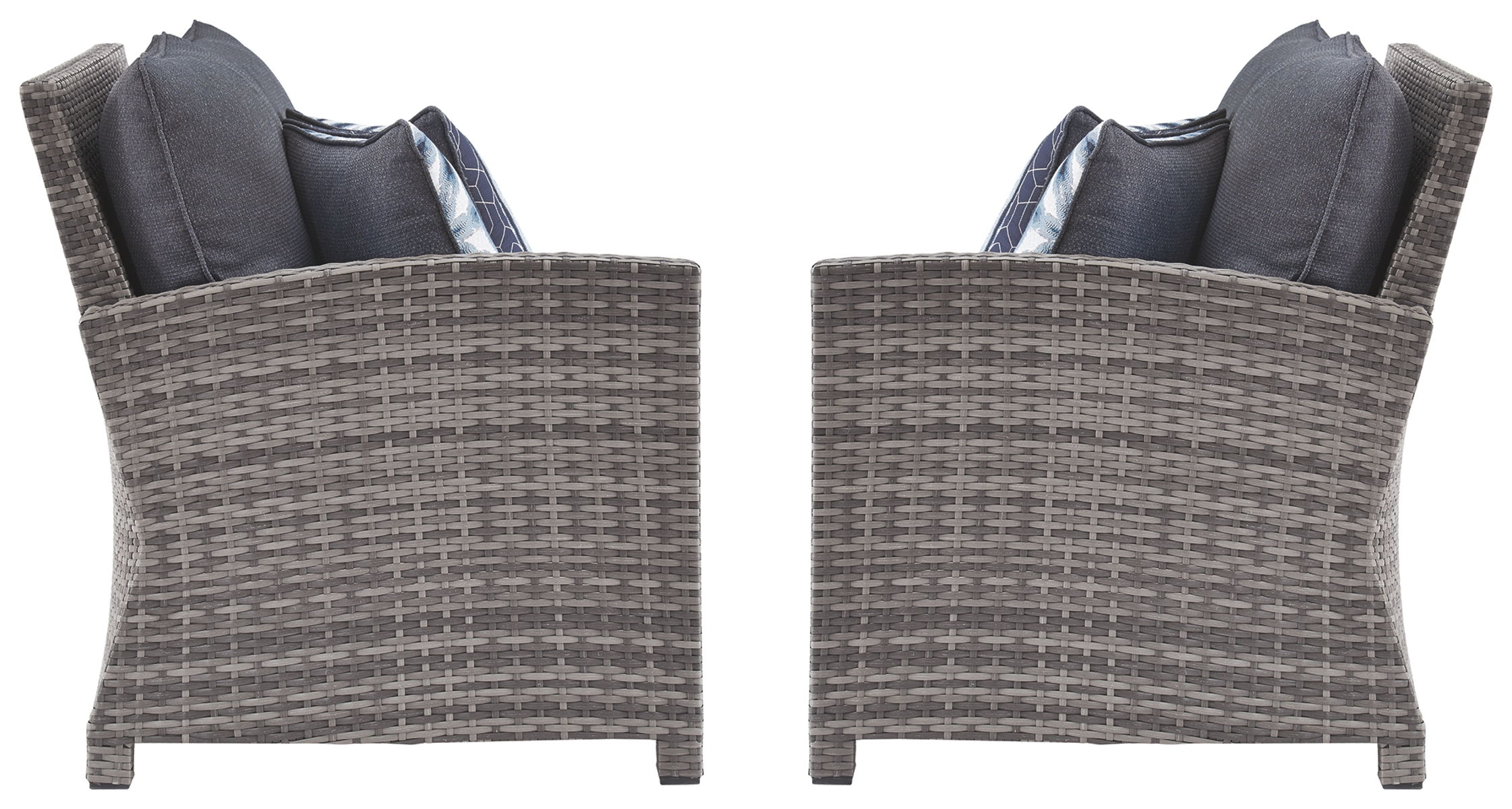 Salem - Gray - Raf / Laf Loveseat W/Cush (Set of 2) - Image 4