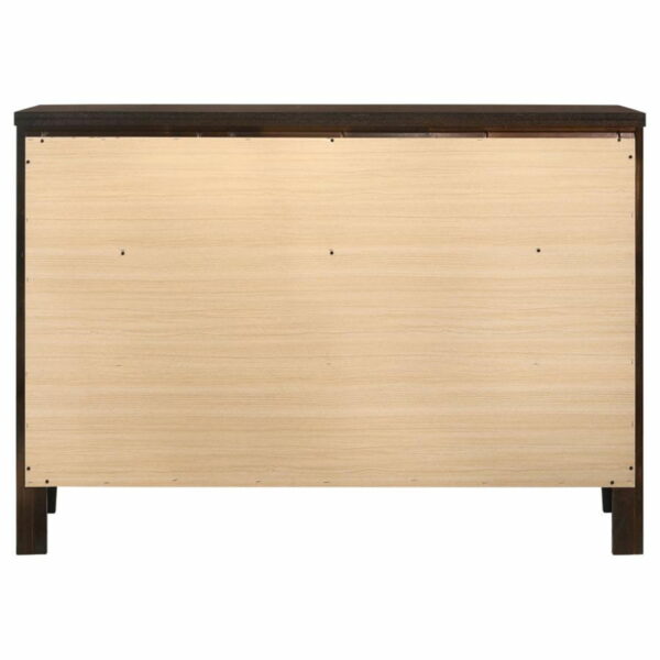 Carlton - 6-Drawer Rectangular Dresser - Cappuccino - Image 8