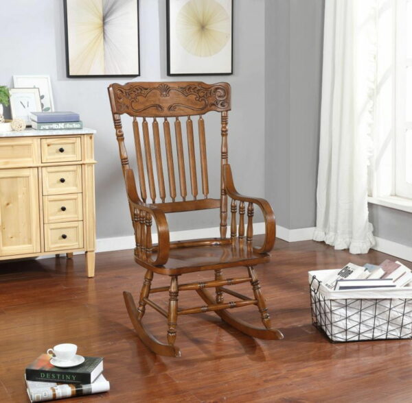 Sara - Back Rocking Chair - WArm - Brown - Image 3