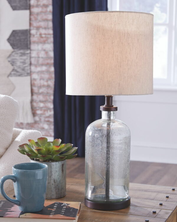 Bandile - Clear / Bronze Finish - Glass Table Lamp - Image 5