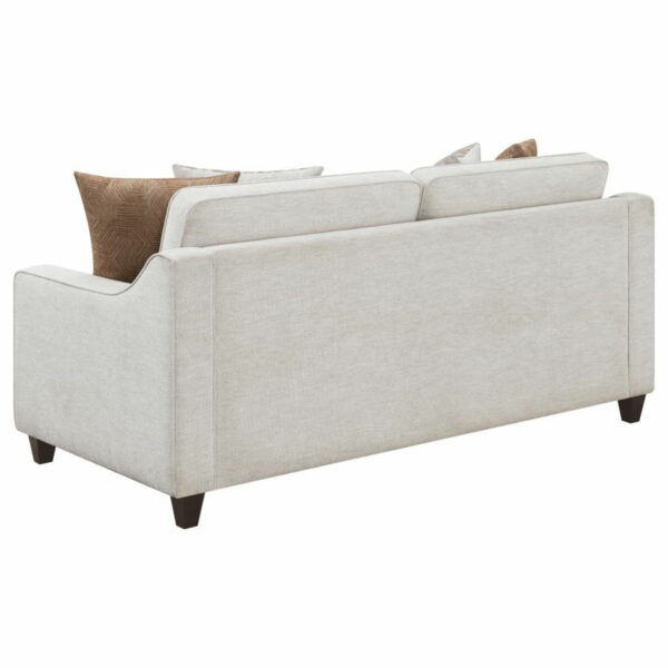 Christine - Upholstered Cushion Back Sofa - Beige - Image 10