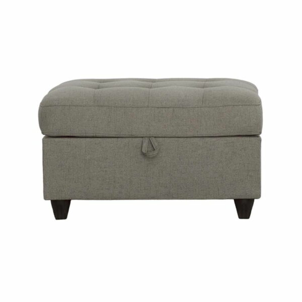 Stonenesse - Tufted Storage Ottoman - Gray - Image 7