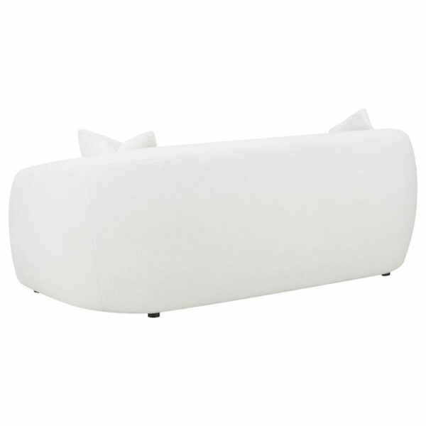 Isabella - Upholstered Tight Back Sofa - White - Image 7