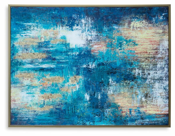 Scarlite - Teal / Gold Finish - Wall Art - Image 2