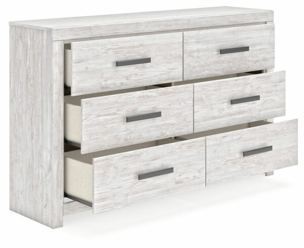 Cayboni - Whitewash - Six Drawer Dresser - Image 2