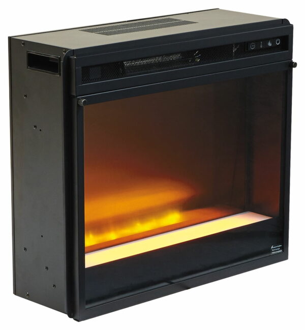 Dorrinson - Corner TV Stand With Fireplace Insert - Image 7