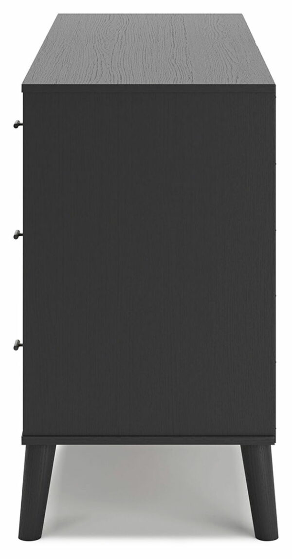 Charlang - Black / Gray - Six Drawer Dresser - Image 3