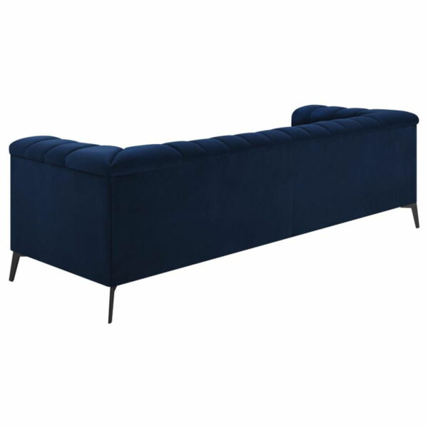 Chalet - Tuxedo Arm Sofa - Blue - Image 4