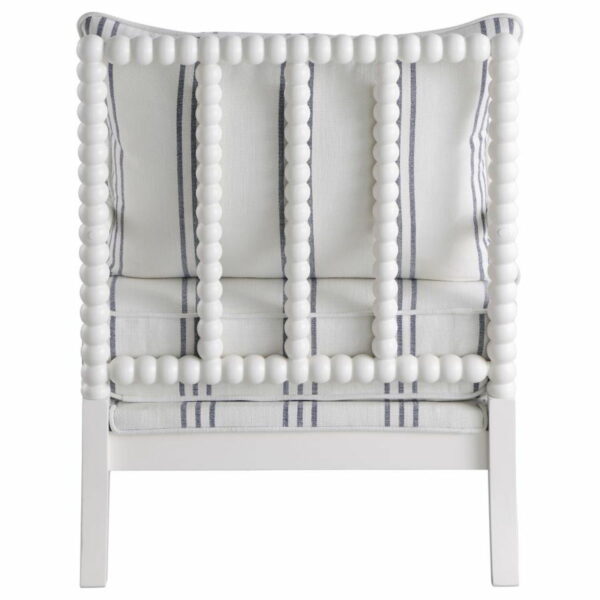 Blanchett - Upholstered Accent Chair With Spindle Accent - White And Navy - Image 10