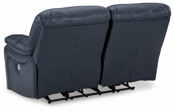 Leesworth - Ocean - 3 Pc. - Power Reclining Sofa, Power Reclining Loveseat, Power Rocker Recliner - Image 6