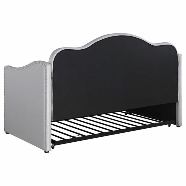 Elmore - Upholstered Twin Daybed With Trundle - Pearlescent Gray - Image 10