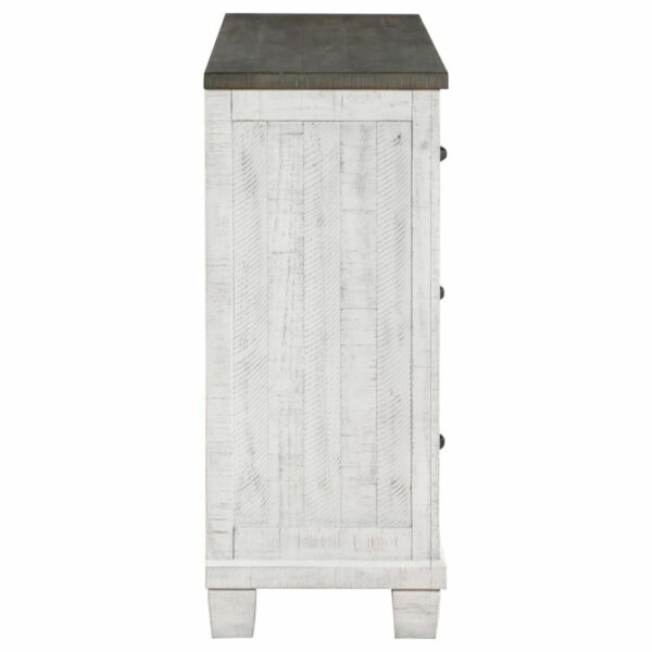 Lilith - 7-Drawer Dresser Distressed - Distressed Gray And White - Image 8